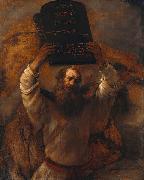 Moses with the Ten Commandments REMBRANDT Harmenszoon van Rijn